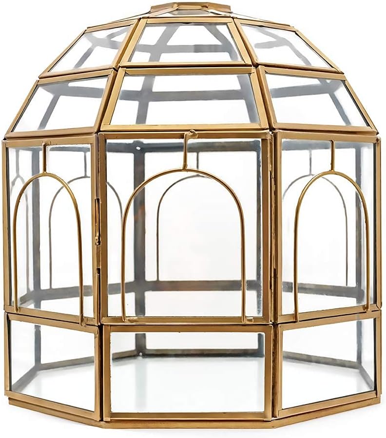 Large Glass Terrarium 10 x 9 x 9 Black K54778