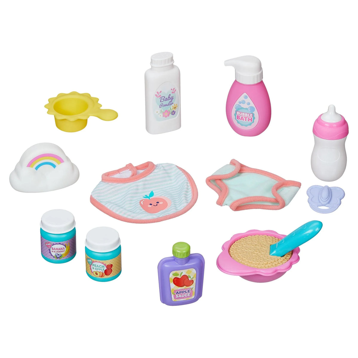 12.5 inch 16 Pieces Play Set, Dark Skin Tone, Brown Eyes Z41908