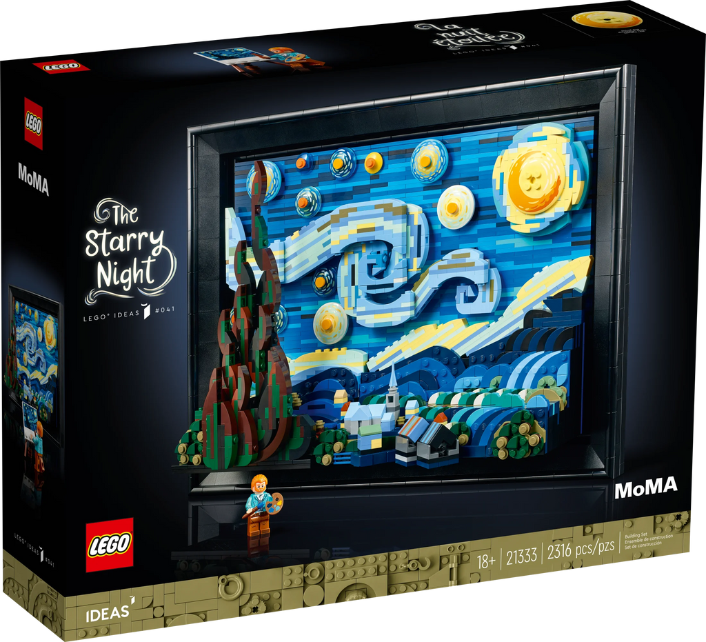 Vincent Van Gogh The Starry Night 3D Wall Art Building Set Q2745