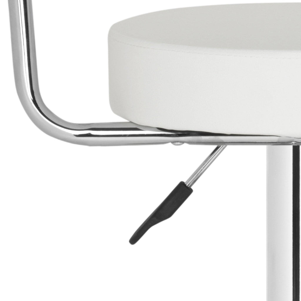 White Swivel Bar Stool W19267