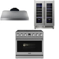 36 Electric Range, Range Hood and Wine Cooler L217700