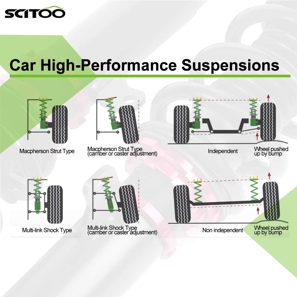 Coilover Suspension Shock Struts Kits Full Set F777485