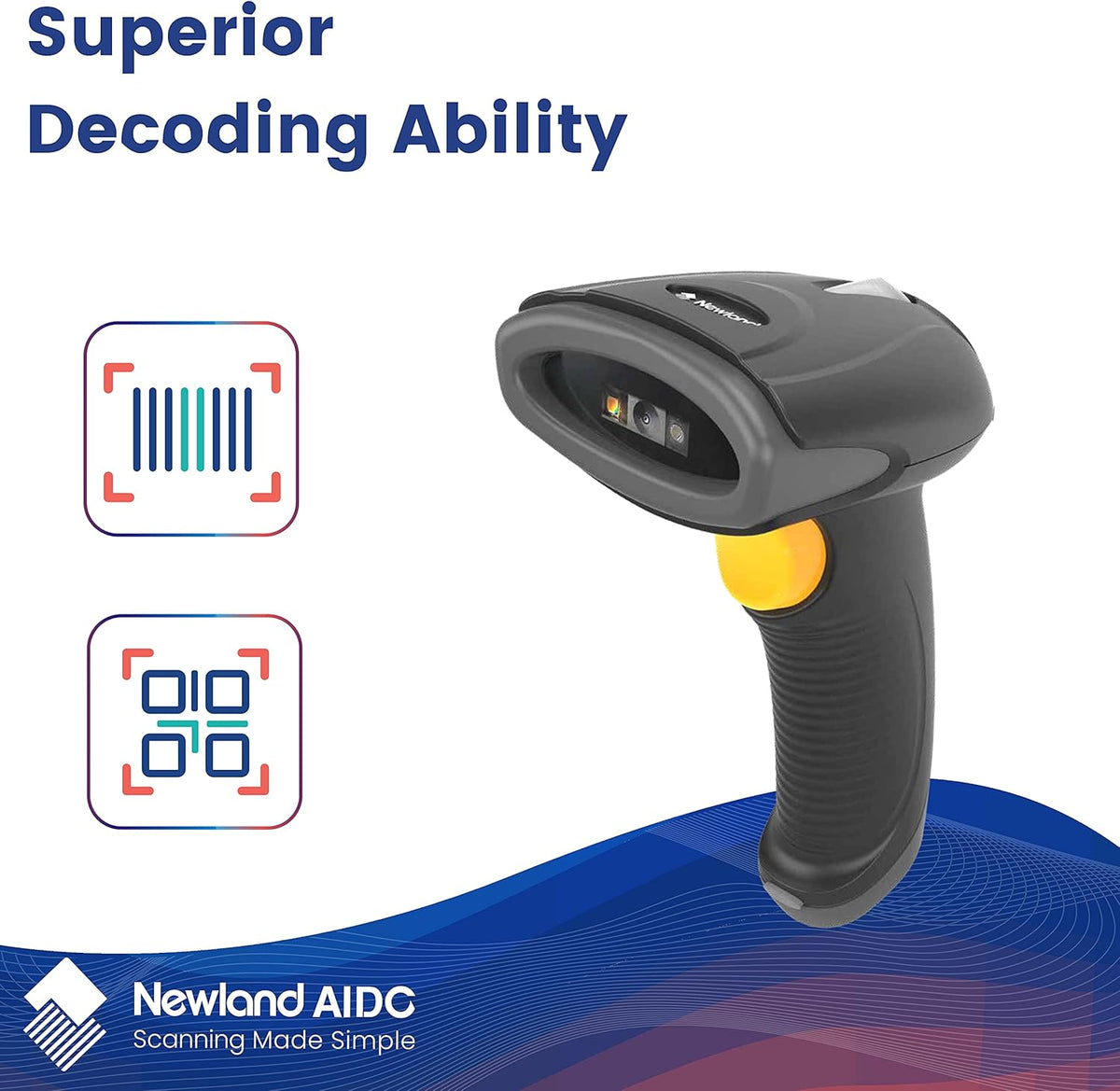2D Wireless Barcode Scanner A332