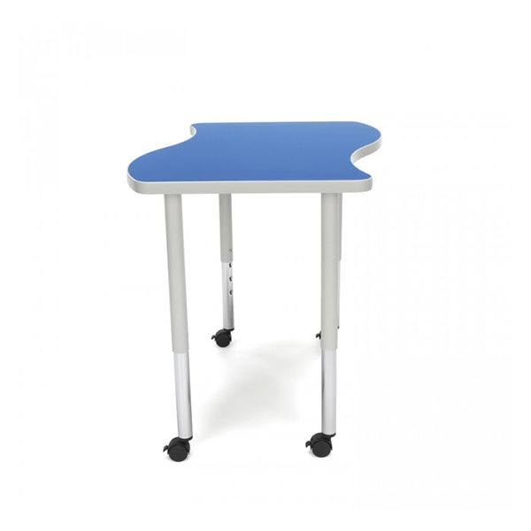 Blue Adjustable Desk with Casters K808814