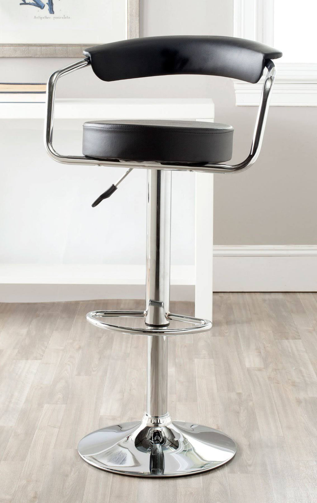 White Swivel Bar Stool W19267
