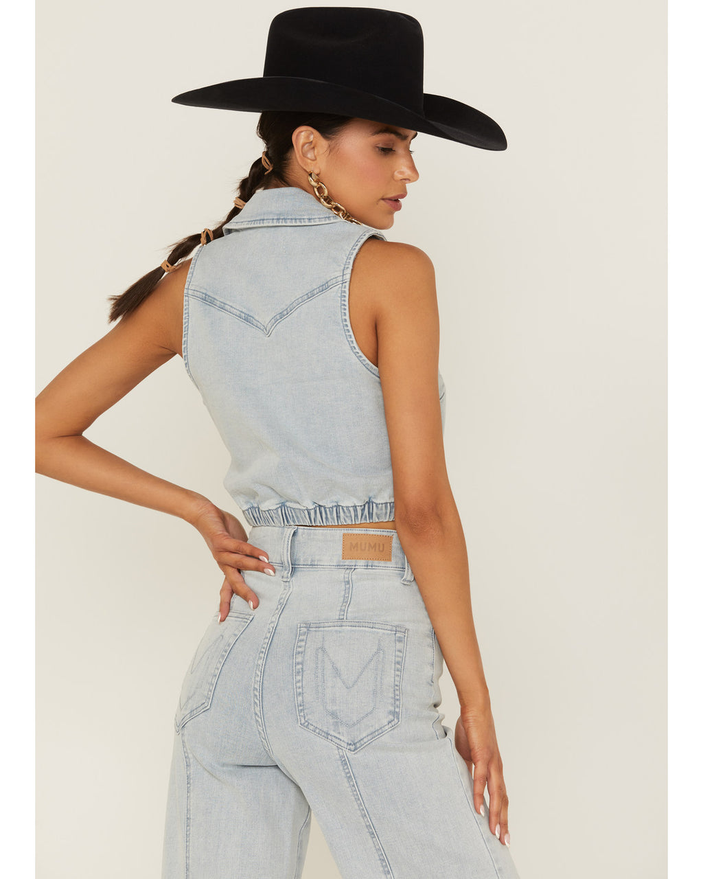 Union Crop Top Blue Large Q73925