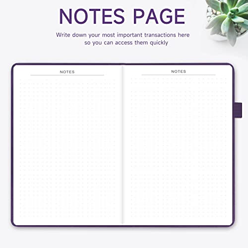 Black Hardcover Check Register 5.2x7.6" A669446