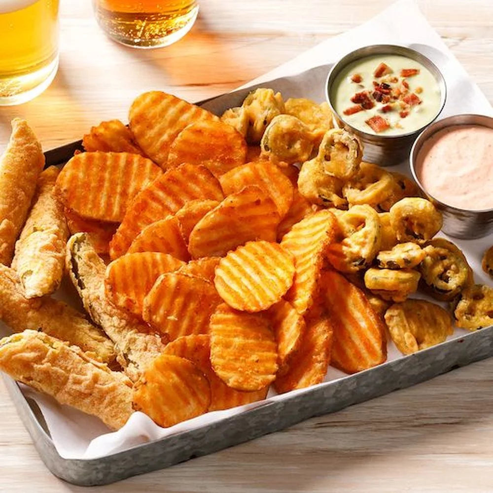 1/4 Savory Battered Potato Skin On Slice, 4 Pound R468099