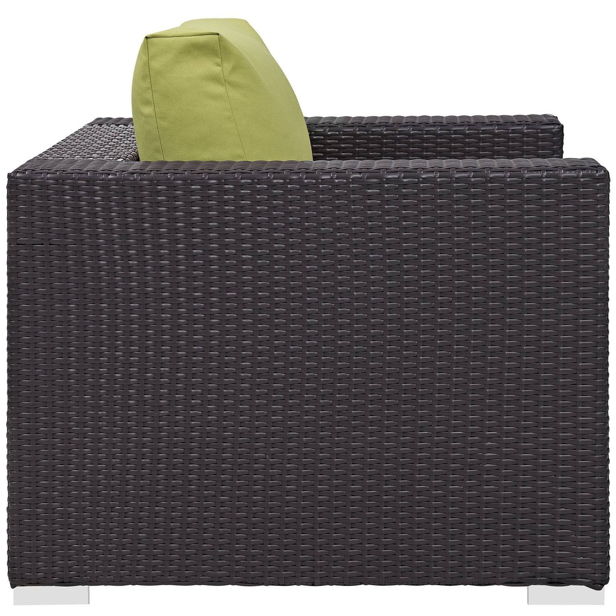 Green Rattan Lounge Chair O610266