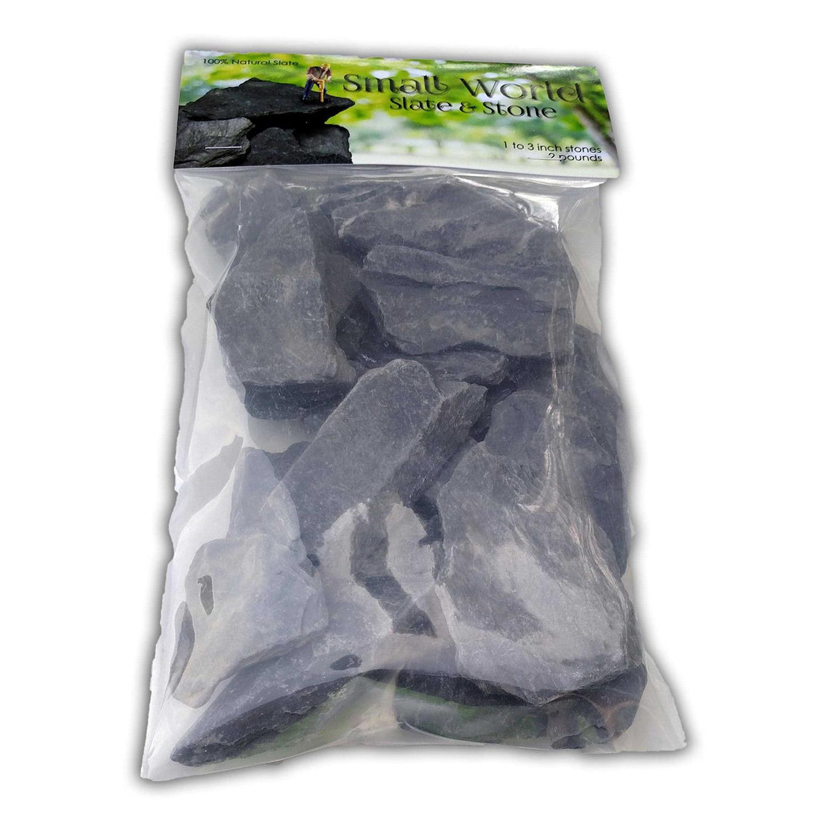 Natural Slate Stone 1 to 3 Inch Rocks Y93492