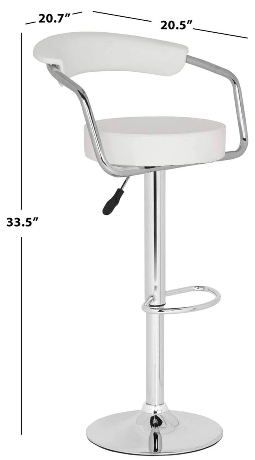 White Swivel Bar Stool W19267