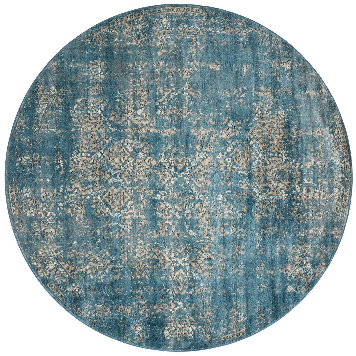 Blue Taupe 7'7 x 7'7 Rug C76124