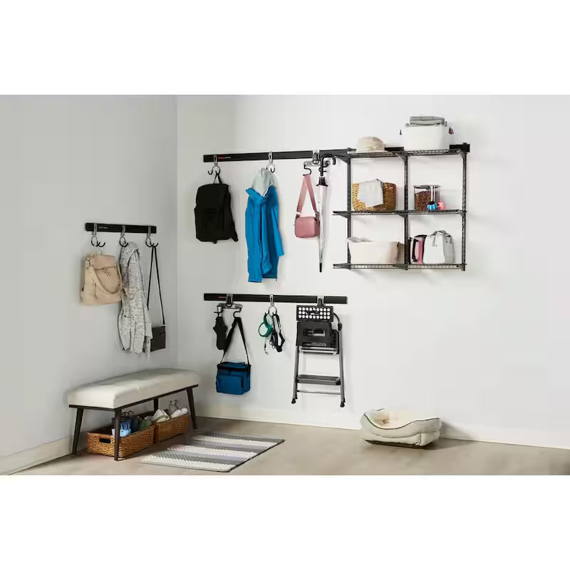 16 in. x 48 in. Wire Garage Wall Shelving Kit (3-Pack) D655