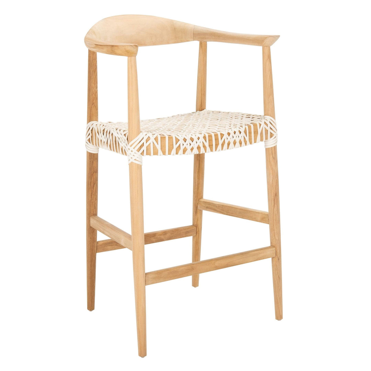 Natural / White Counter Stool E547