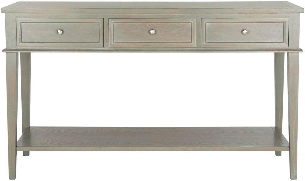 Ash Grey Console with Storage Drawers C943