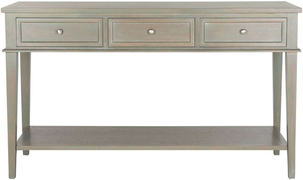 Ash Grey Console with Storage Drawers C943