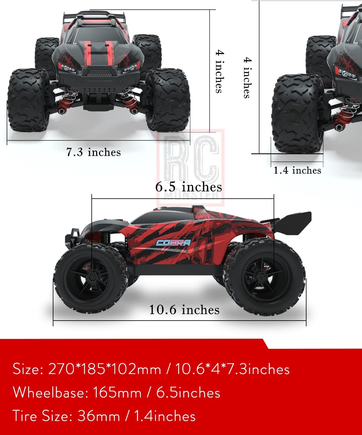 1:18 Scale 4WD High Speed Off Road Remote Control Truck Y7949