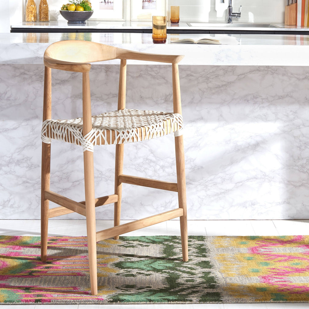 Natural / White Counter Stool E547