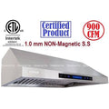Under Cabinet Mount Range Hood with Baffle Filter G6011