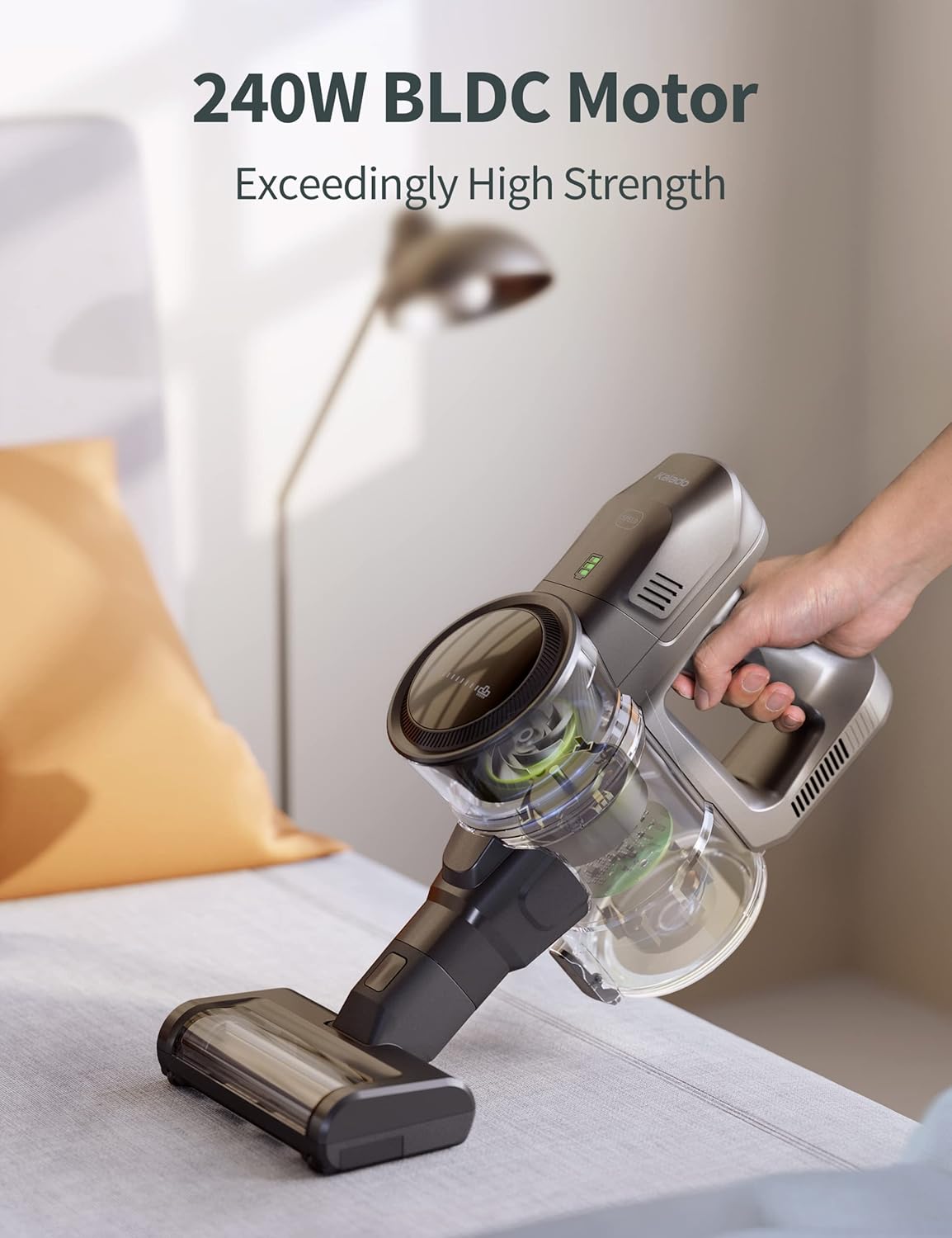 Cordless Stick Vacuum Cleaner 4 in 1, Grey L761