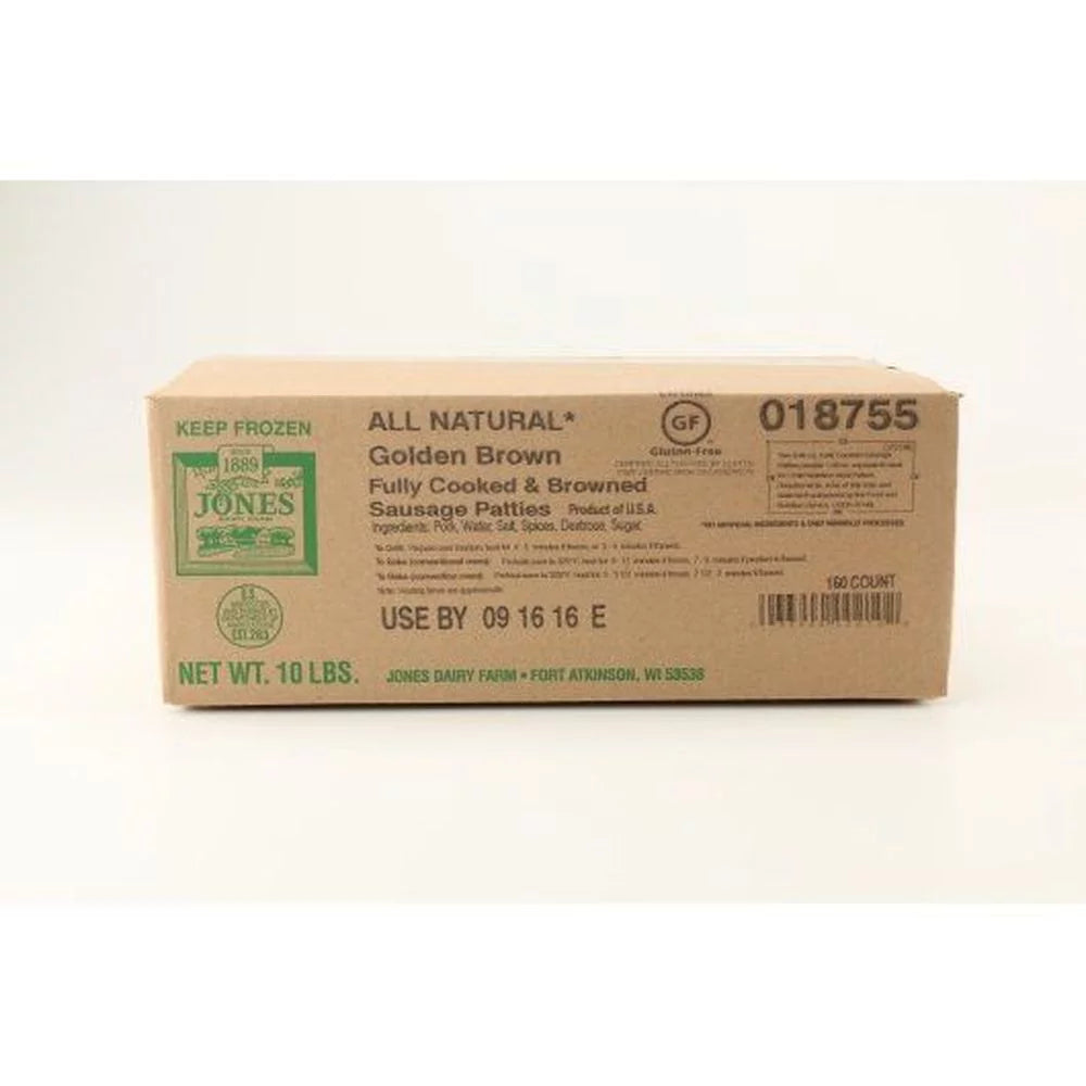 Mild Fully Cooked Pork Sausage Patties, 1 Ounce -- 160 per case R8772
