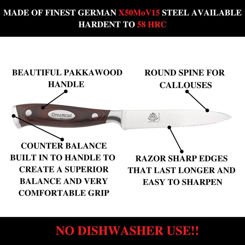 Set of 7 German Steel Steak Knives P5693