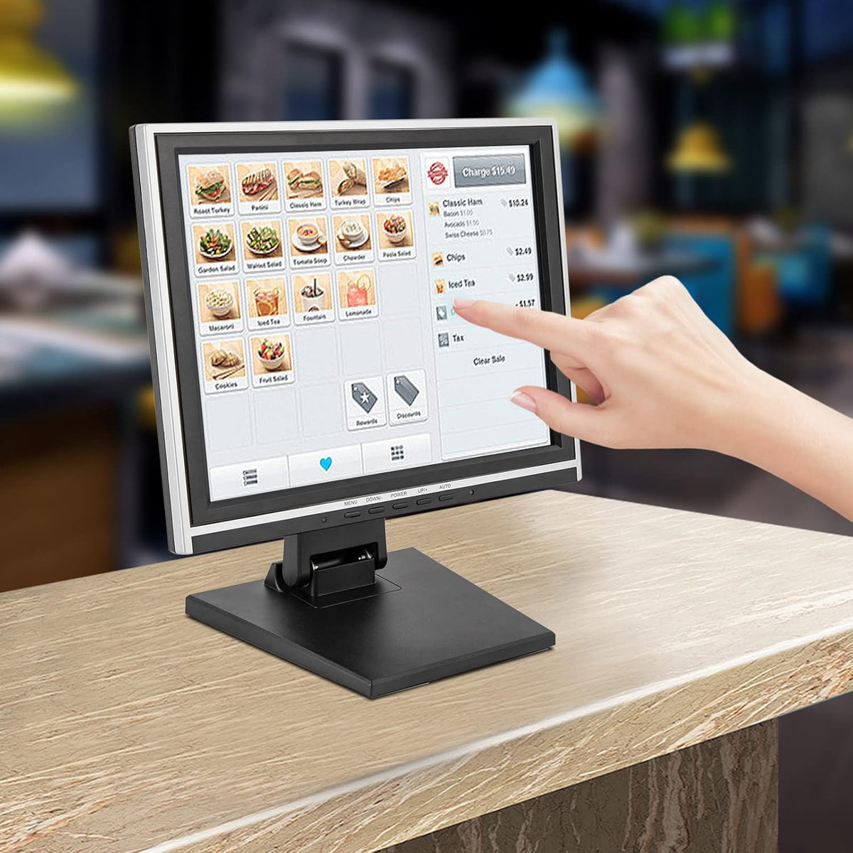 15" LCD Touch Screen Monitor with Adjustable Multi-Touch USB Interface Z315