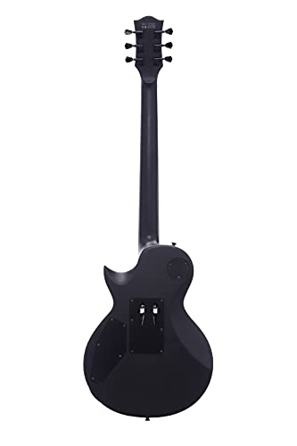 Satin Black Solid Body Electric Guitar with Floyd Rose Tremolo Z215