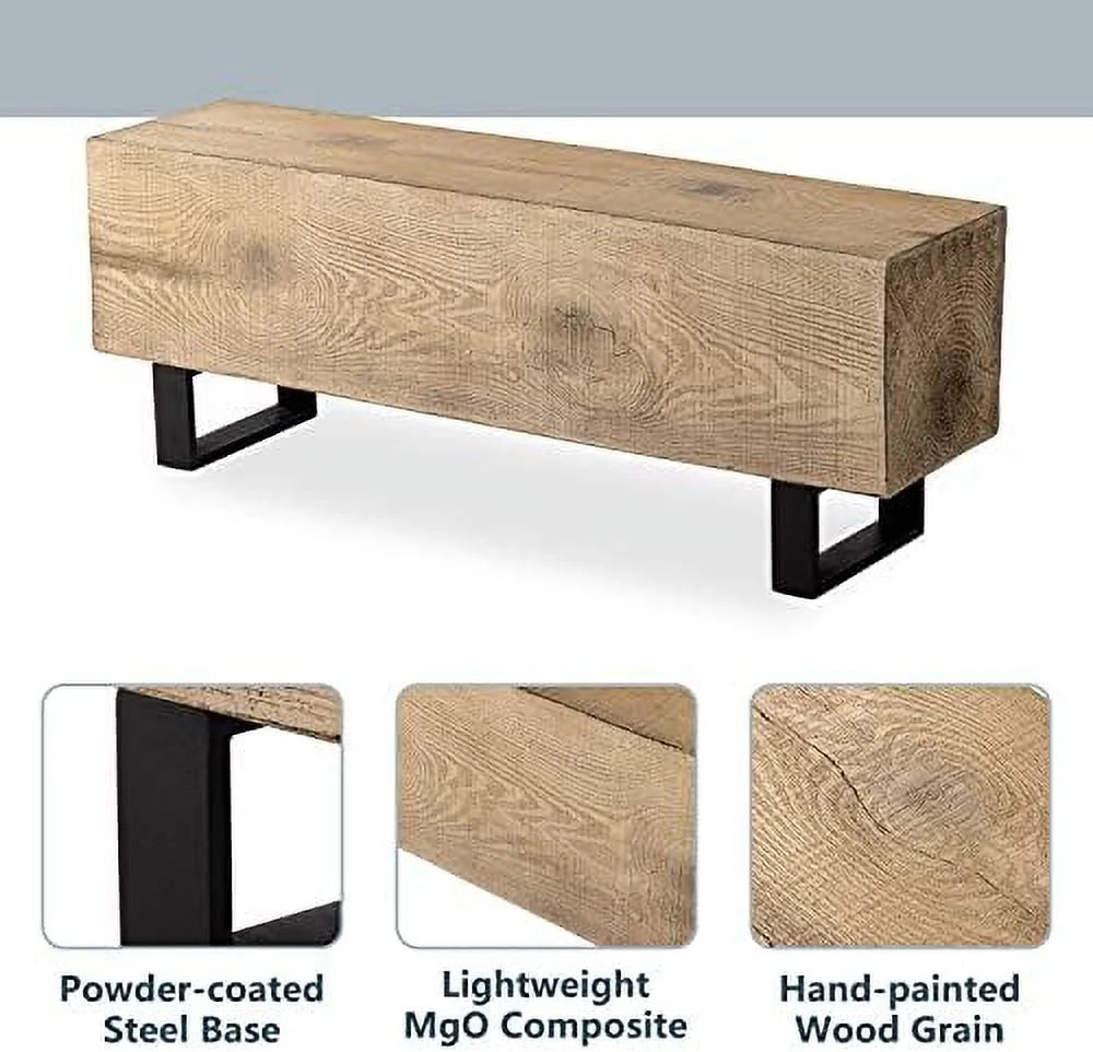 Rectangular MgO Garden Bench L30296