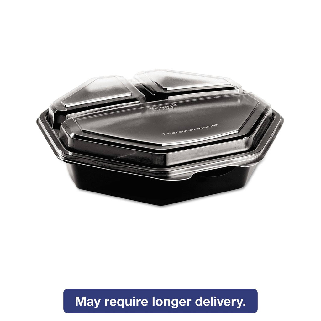 Black/Clear 36oz Container, 100/Carton K930565
