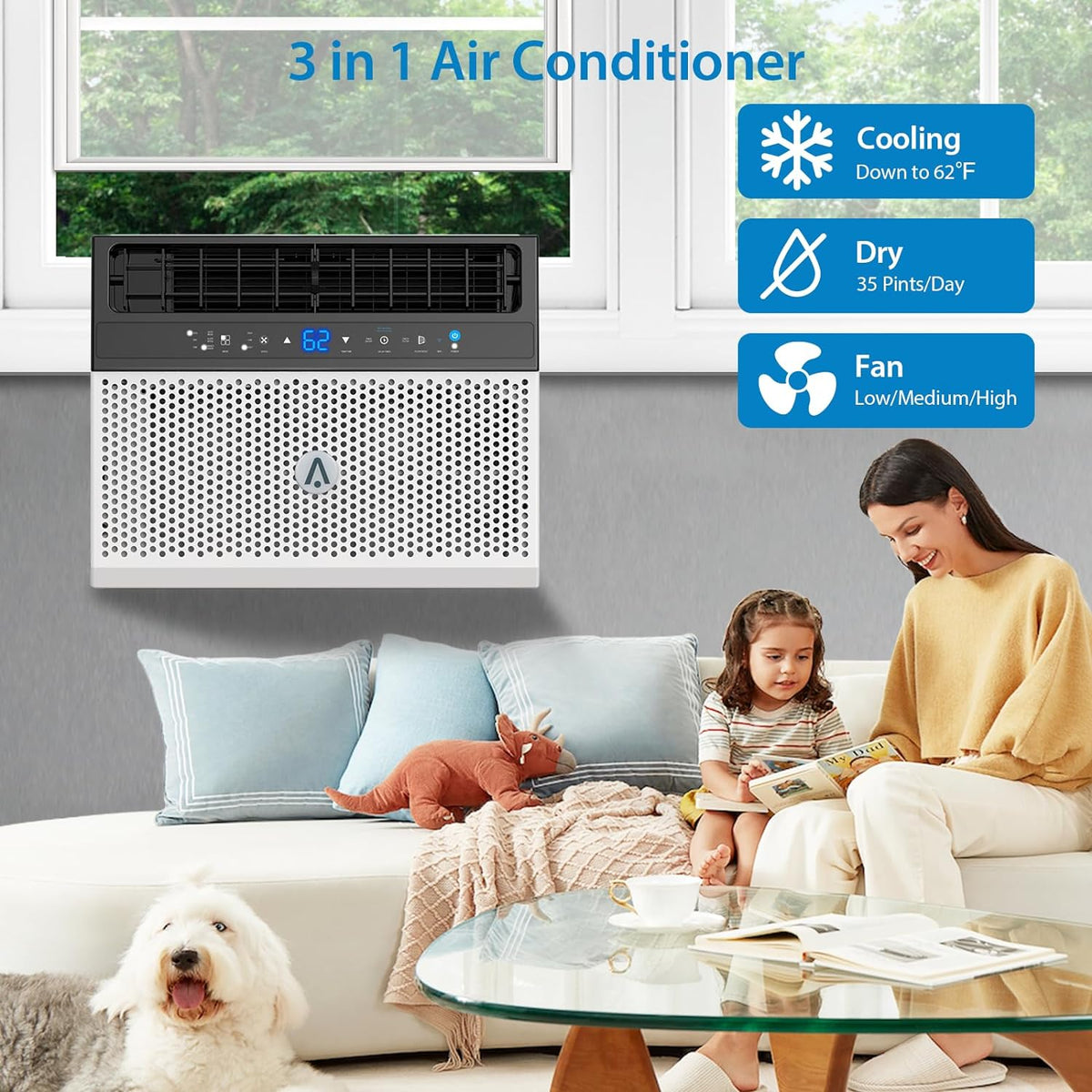 6000 BTU U-Shaped Window Air Conditioner X1291
