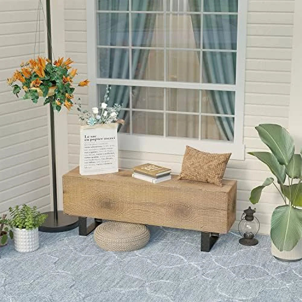 Rectangular MgO Garden Bench L30296