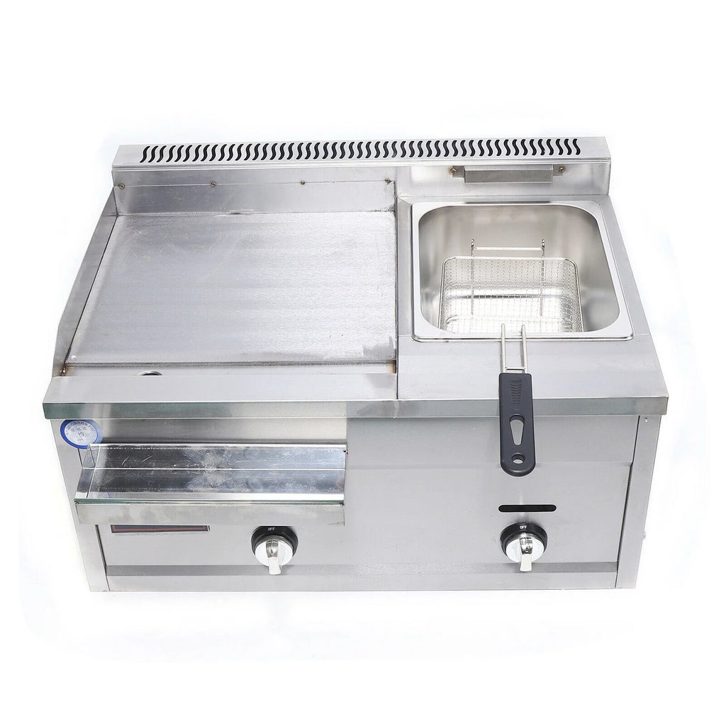 Multi-function Deep Fryer Stainless Steel with Portable Griddle C4312