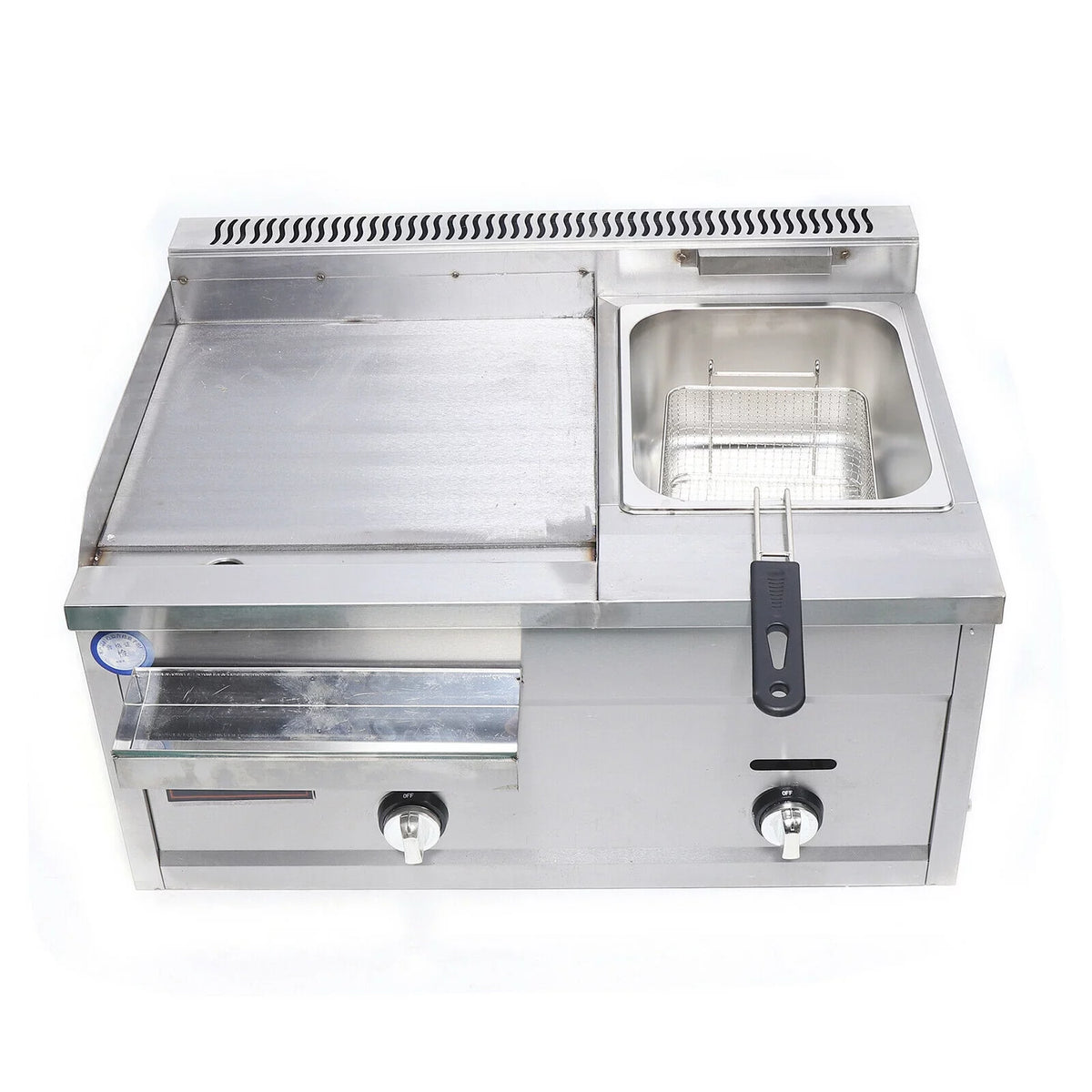 Multi-function Deep Fryer Stainless Steel with Portable Griddle C4312