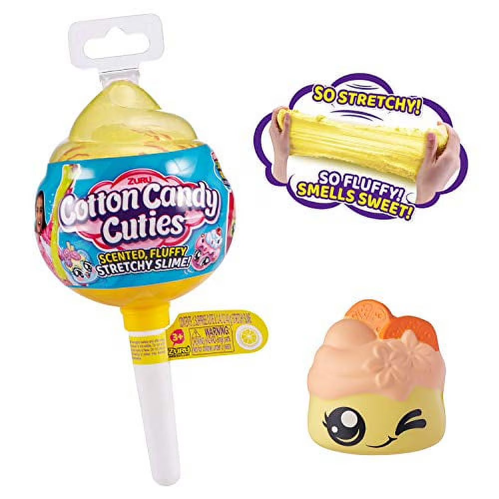 Yellow Scented Squishy Stretchy Slime with Collectible Slow Rise Toy I621