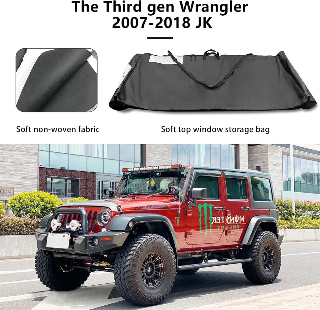 Soft Top Window Storage Bag with Carry Handle O1205