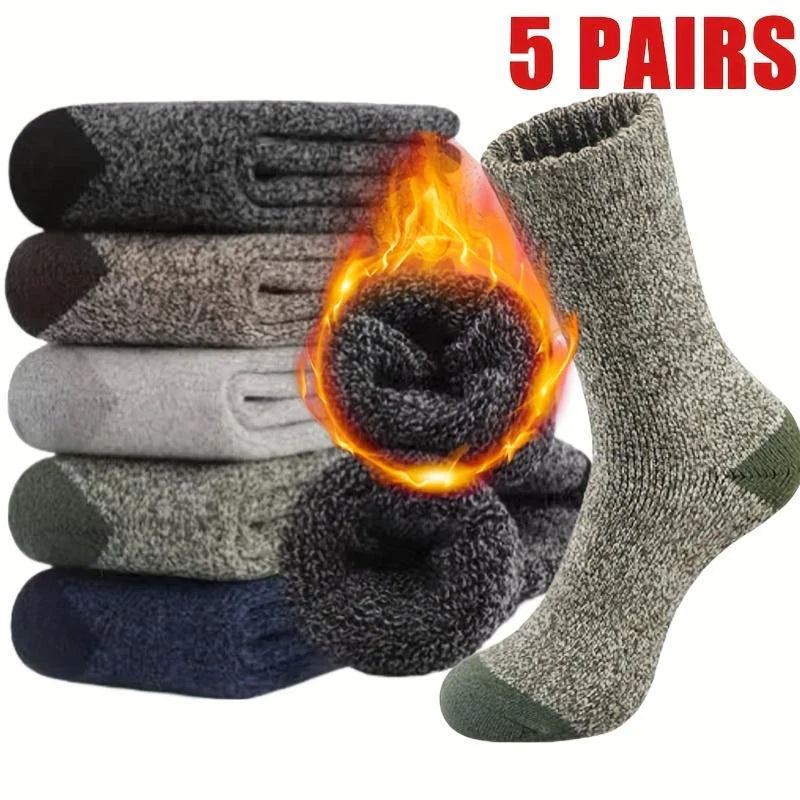 5 Pairs Thickened Warm Winter Socks S97710