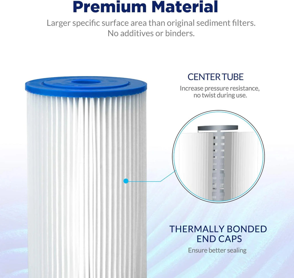 10" x 4.5" Pleated Sediment Water Filter Replacement, Pack of 2 S799196