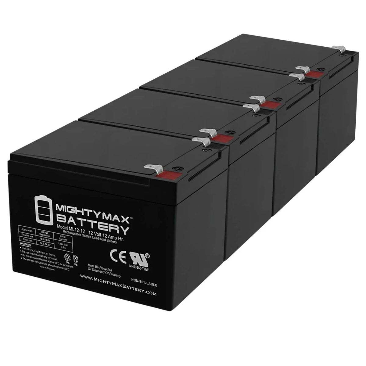 12V 12AH Deep-Cycle Rechargeable Battery D426325