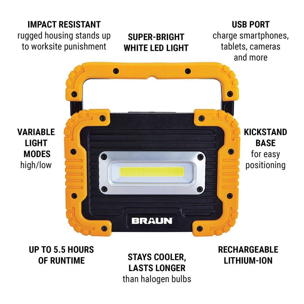 1250 Lumen LED Rechargeable Work Light M3291
