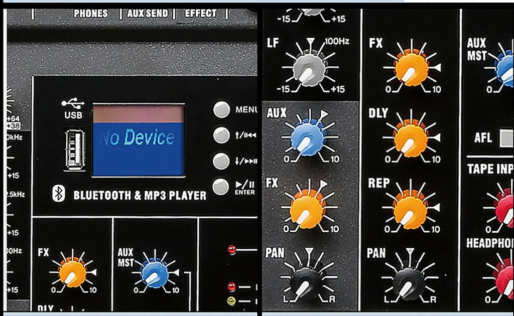 12 Channels Live Audio Mixer Bluetooth USB DJ Sound Mixing Console D711302