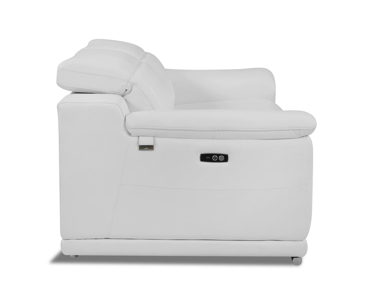Italian Leather Power Reclining Loveseat B84420