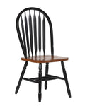Arrowback Dining Chair Antique Black Cherry Set of 2 J530