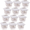 2 Pack 15 Lumen Plastic Solar Post Cap Lights White B5412