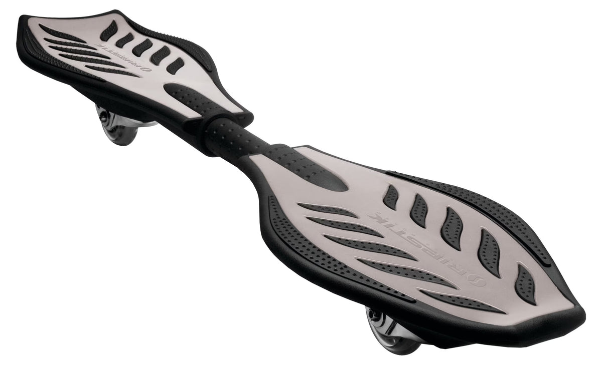 RipStik Caster Board Classic - Silver, 2 Wheel Pivoting Skateboard with 76 MM, 360-Degree Casters Z2103