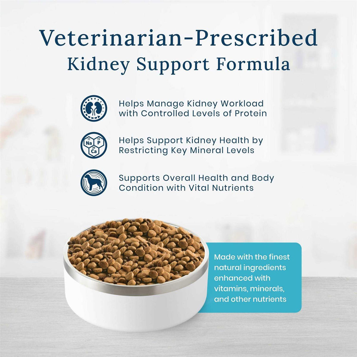 Natural Veterinary Diet Kidney Support Dry Dog Food L934482