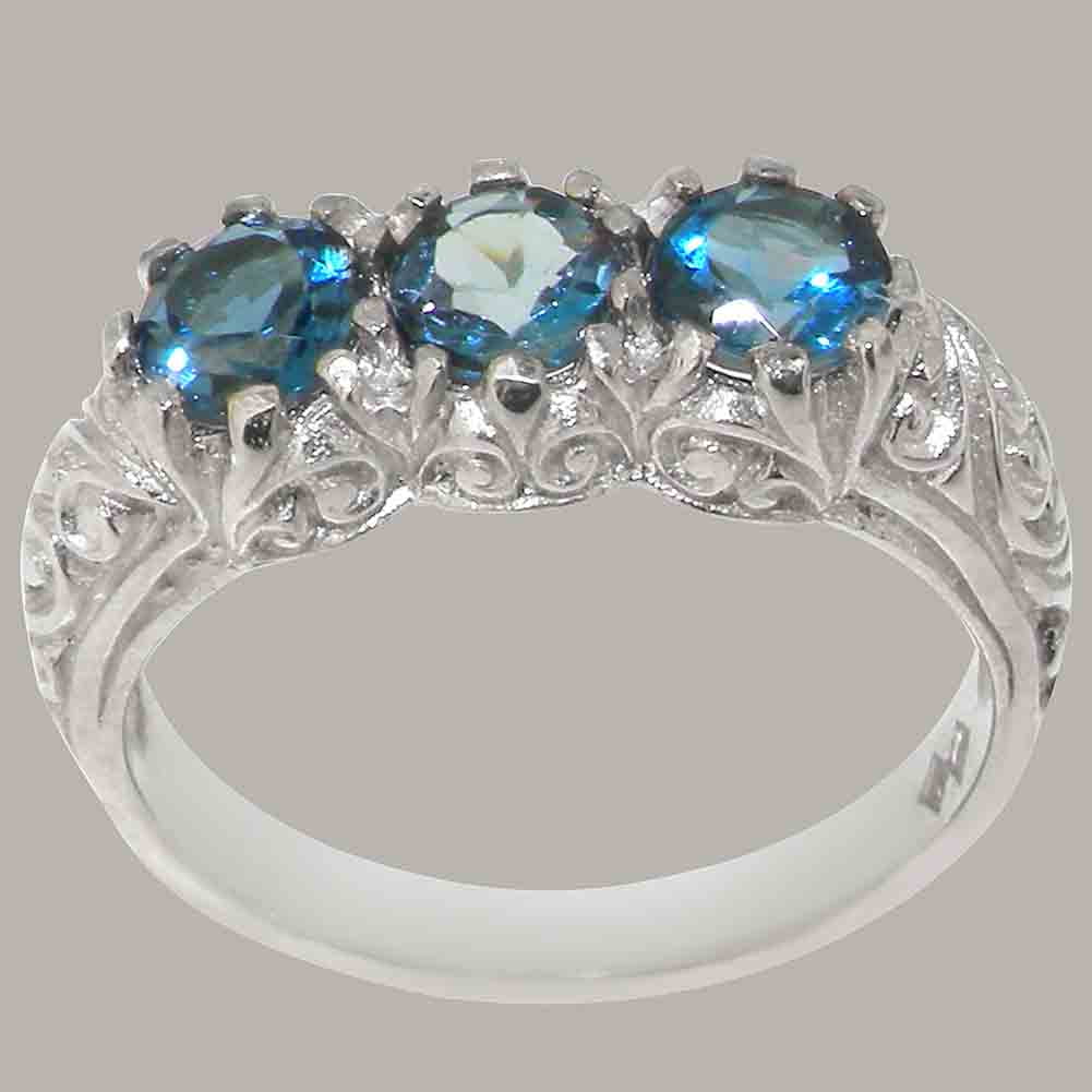 925 Sterling Silver London Blue Topaz Ring L779987