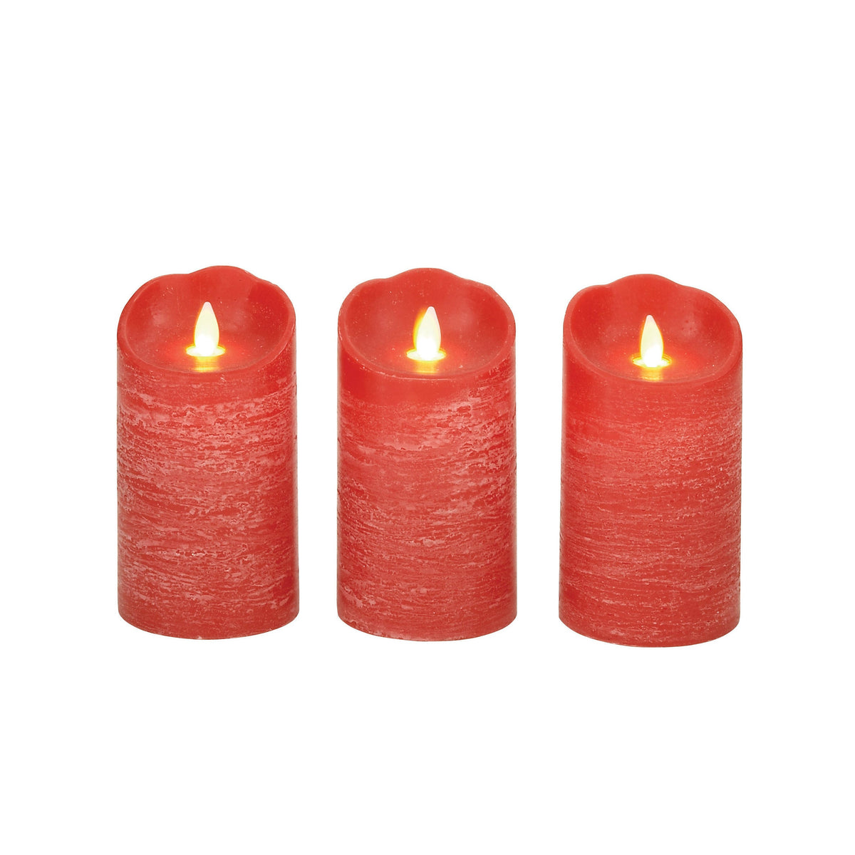 Red LED Flicker Candles (Set of 3) Y425