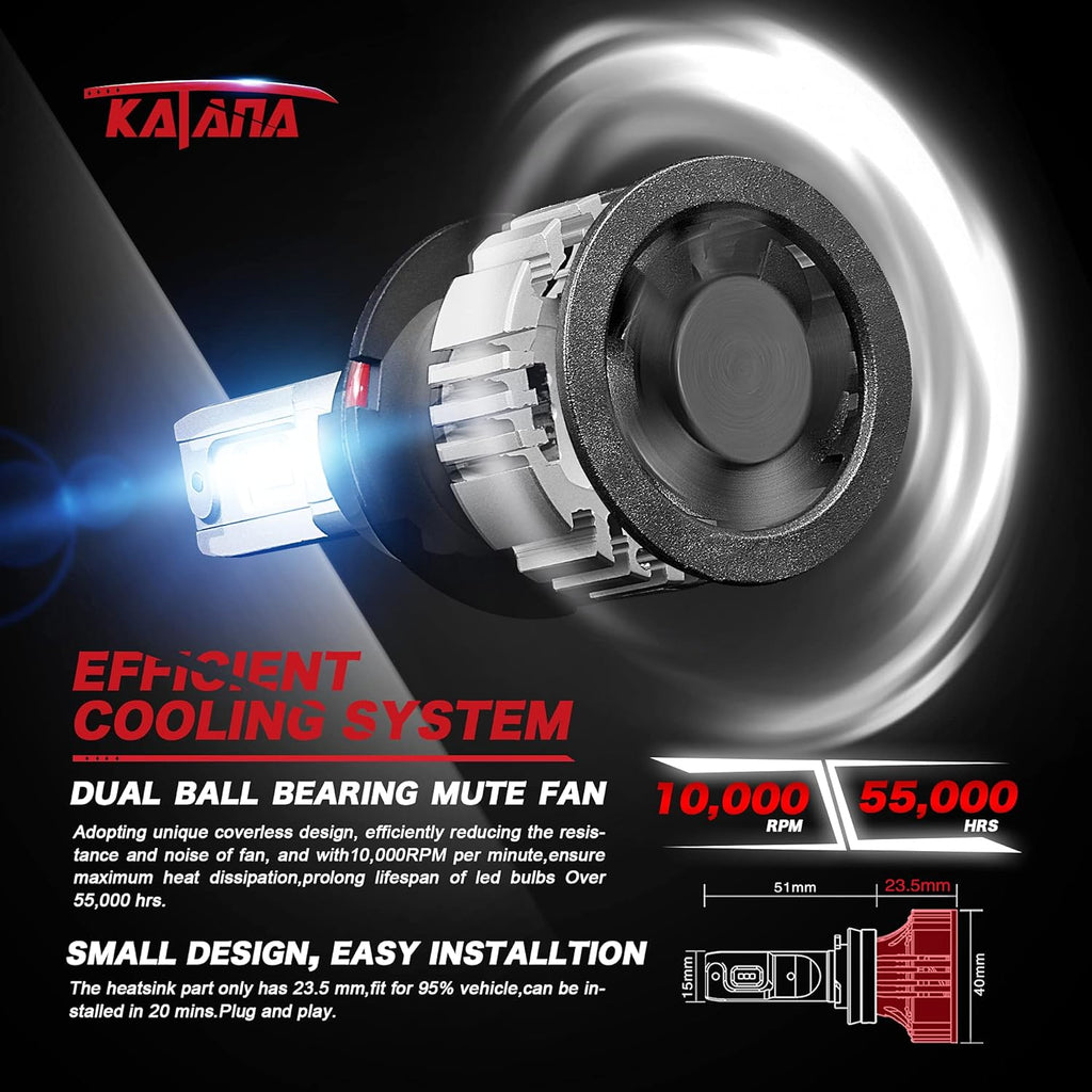 6500K LED Bulbs Halogen Replacement Pack of 2 H469