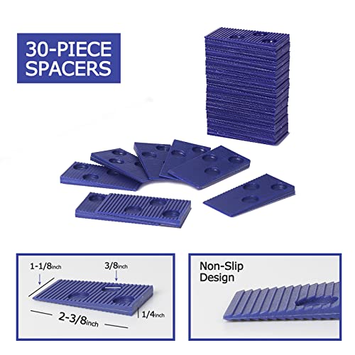 Laminate Wood Flooring Installation Kit with Mallet, Pull Bar, Tapping Block and 30-Piece Spacers N8148